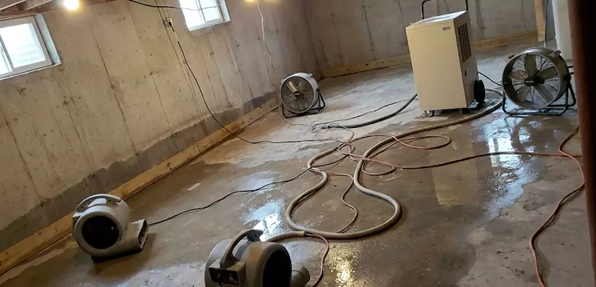 Large-Scale Water Damage Cleanup in Raymore